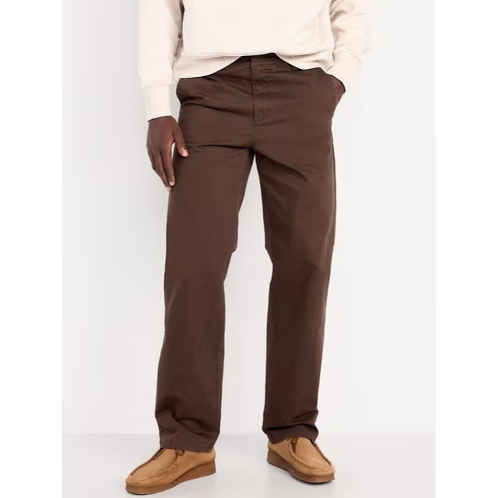 Old Navy Heavyweight 90s Loose Built-In Flex Pants Mens 33x30 Brown NEW